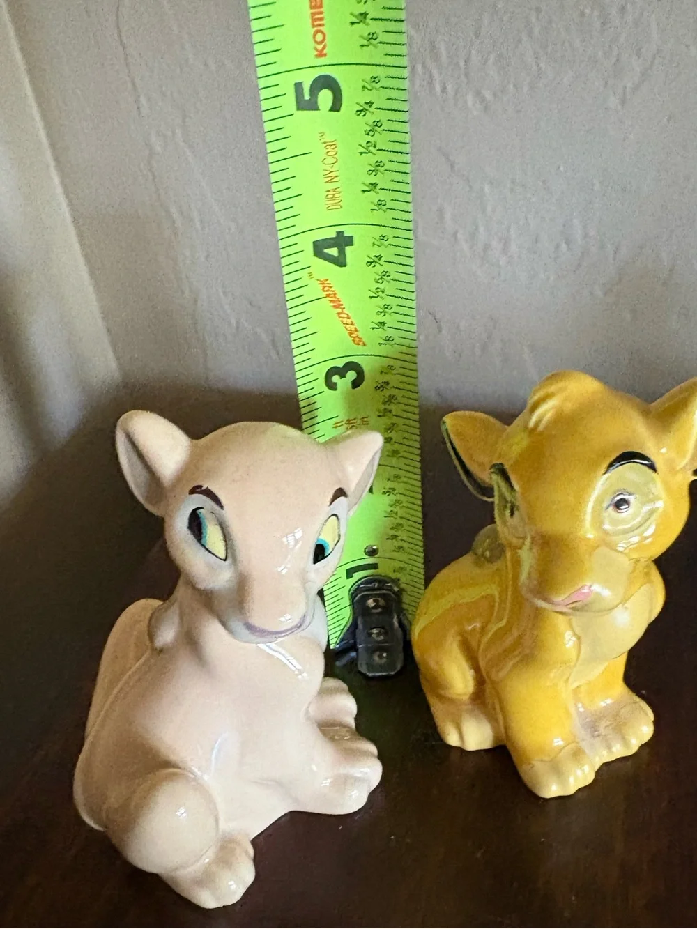 Vintage Disney The Lion King Simba & Nala Salt and Pepper Shakers